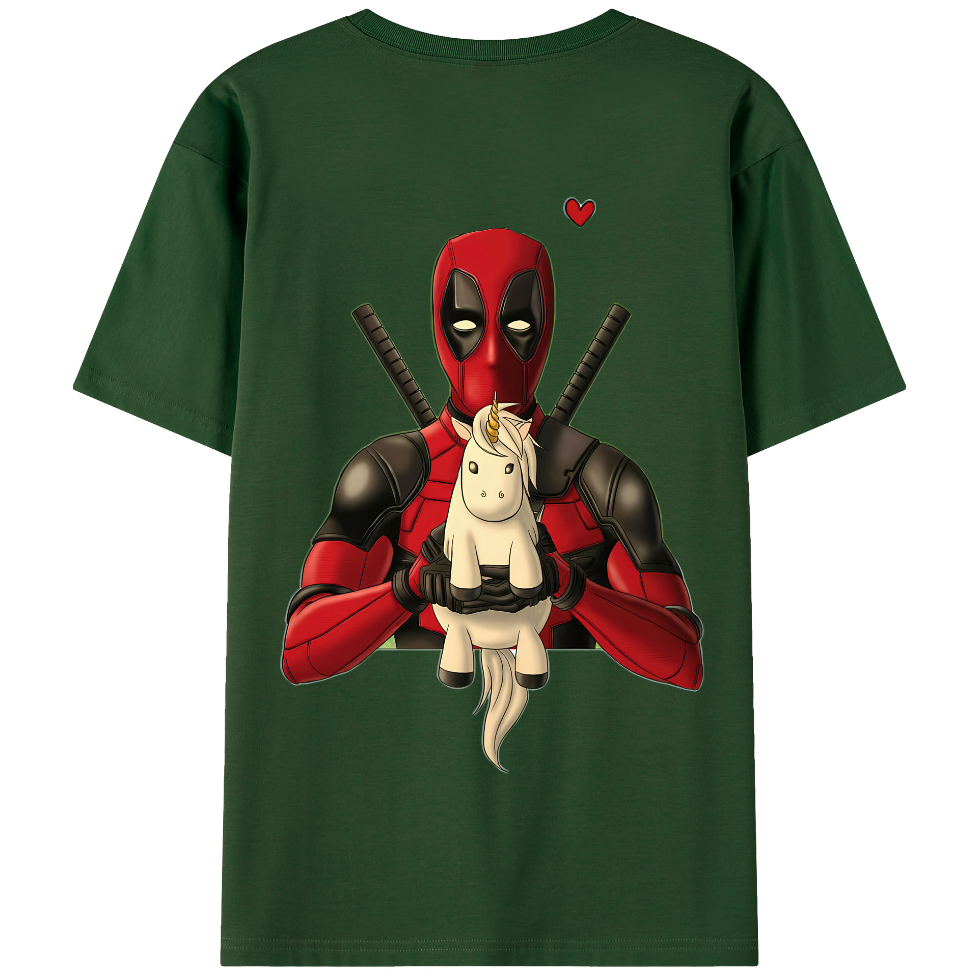 （画像用） Deadpool デッドプール 綿100％半袖Tシャツ（背面プリント）